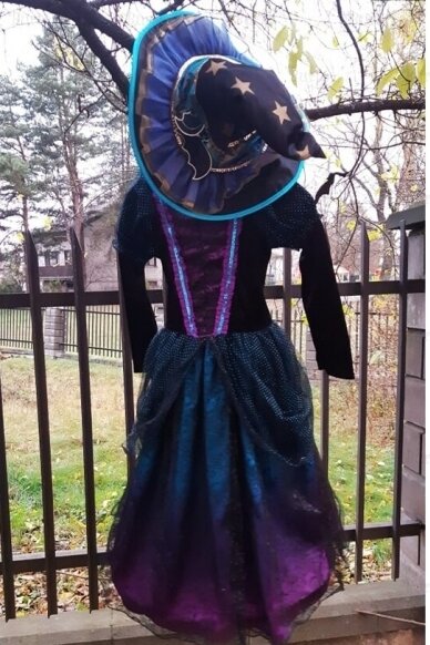 Raganaitės- burtininkės kostiumas 2