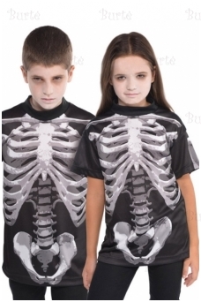 Skeleto marškinėliai
